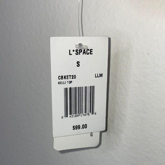 L*SPACE Womens Size Small COLOR BLOCK LILAC/MANGO KELLI TOP - Picture 6 of 6